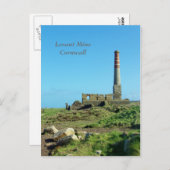 Levant Mine Cornwall England Foto Postkarte (Vorne/Hinten)