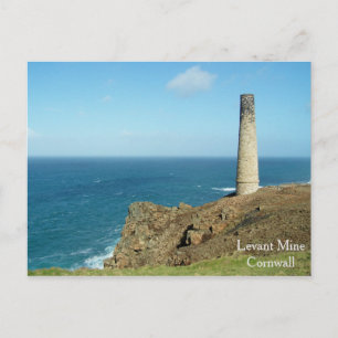 Levant Mine Cornwall England Poldark Location Postkarte