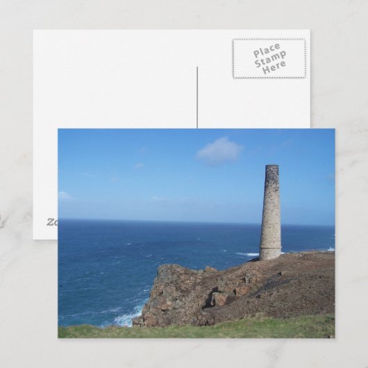 Levant Mine Cornwall Postcard Postkarte (Vorne/Hinten)
