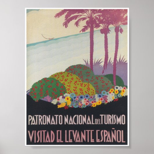 Levante Spain Vintage Travel Poster (Vorne)