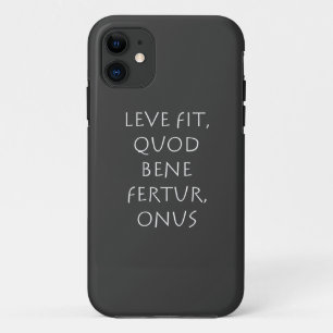 Leve fit quod bene fertur onus Case-Mate iPhone hülle