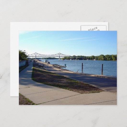 Levee - Winona, MN Postkarte (Vorne/Hinten)