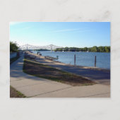 Levee - Winona, MN Postkarte (Vorderseite)