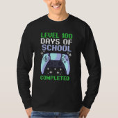 level 100 day of school completed gaming smarter g T-Shirt (Vorderseite)