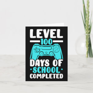 Level 100 Days of School abgeschlossen Video Game Karte