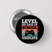 Level 100 Days of School Complete Gamer Boys Video Button (Vorne & Hinten)