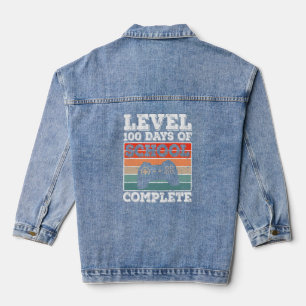 Level 100 Days of School Complete Gamer Boys Video Jeansjacke