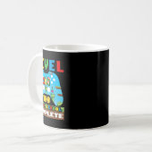 Level 100 Days of School Complete Gamer Video Game Kaffeetasse (Vorderseite Links)