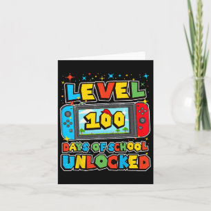 Level 100 Days of School Complete Gamer Video Game Karte