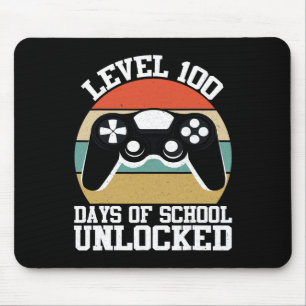 Level 100 Days of School Complete Gamer Video Game Mousepad