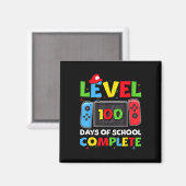 Level 100 Days of School Complete Video Game 100. Magnet (Vorderseite/Rückseite)
