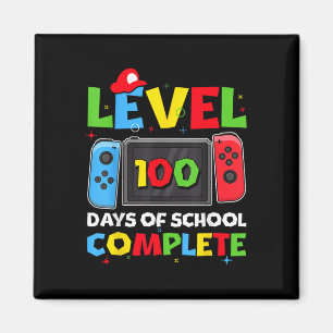 Level 100 Days of School Complete Video Game 100. Magnet