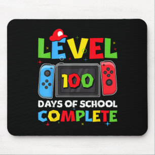 Level 100 Days of School Complete Video Game 100. Mousepad