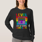 Level 100 Days of School Completed Rainbow Video G T-Shirt (Vorderseite)