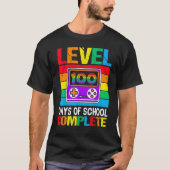 Level 100 Days of School Completed Rainbow Video G T-Shirt (Vorderseite)