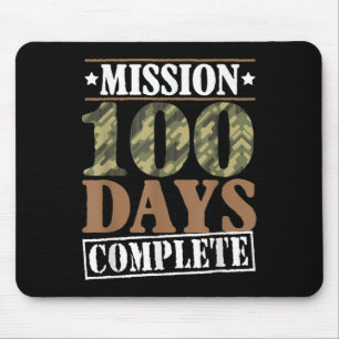 Level 100 Days of School Mission Complete Games Bo Mousepad