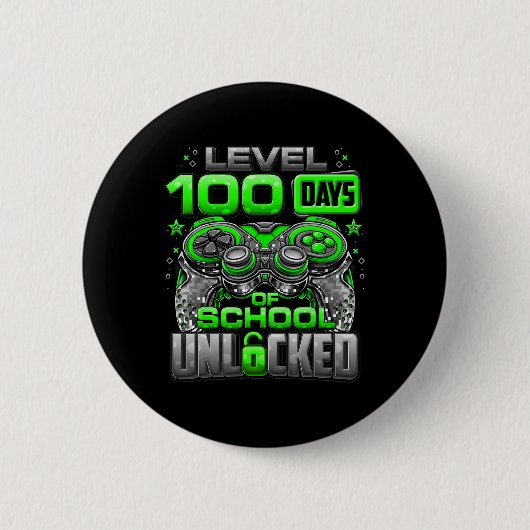 Level 100 Days of School Unlock Boys 100. Button (Vorderseite)