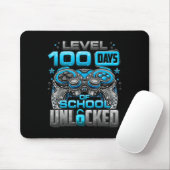 Level 100 Days of School Unlock Boys 100. Mousepad (Mit Mouse)