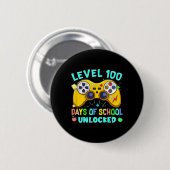 Level 100 Days of School Unlock Boys Kinder Video Button (Vorne & Hinten)