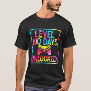 Level 100 Days of School Unlock Gamer 100 Day T-Shirt