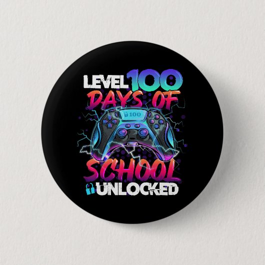 Level 100 Days of School Unlock Gamer Kids Video Button (Vorderseite)