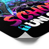 Level 100 Days of School Unlock Gamer Kids Video Poster (Ecke)