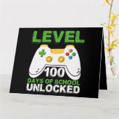 Level 100 Days of School Unlock Gamer Video Game Karte (Gelbe Blume)