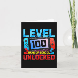 Level 100 Days of School Unlock Gamer Video Game Karte