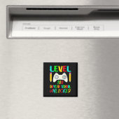 Level 100 Days of School Unlock Gamer Video Game Magnet (In Situ (Geschirrspüler))