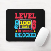 Level 100 Days of School Unlock Gamer Video Game Mousepad (Mit Mouse)