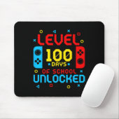 Level 100 Days of School Unlock Gamer Video Game Mousepad (Mit Mouse)