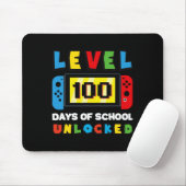 Level 100 Days of School Unlock Gamer Video Game Mousepad (Mit Mouse)