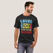 Level 100 Days of School Unlock Gamer Video Game T-Shirt (Vorne ganz)