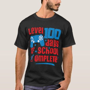 Level 100 Days of School Unlock Gamer Video Game T-Shirt