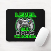 Level 100 Days of School Unlock Video Game Boys Mousepad (Mit Mouse)