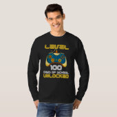 Level 100 Days Of School Unlocked 100th Day Of Sch T-Shirt (Vorne ganz)