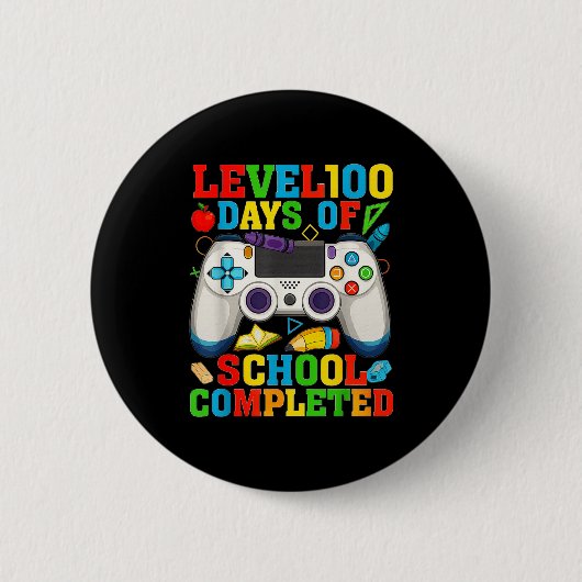Level 100 Days Of School Unlocked Boys 100th Day O Button (Vorderseite)
