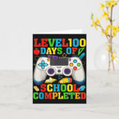 Level 100 Days Of School Unlocked Boys 100th Day O Karte (Gelbe Blume)