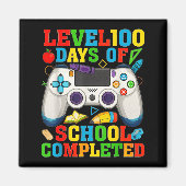 Level 100 Days Of School Unlocked Boys 100th Day O Magnet (Vorne)