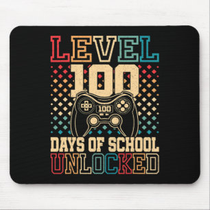 Level 100 Days of School Unlocks Gaming 100 Tage Mousepad