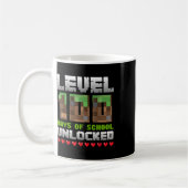Level 100 Days of School Unlocks Gaming Pixel 100 Kaffeetasse (Links)