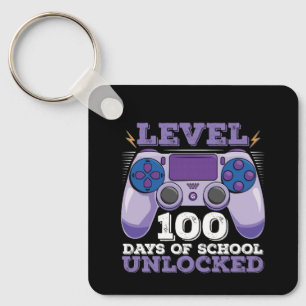 Level 100 Days of School Unlocks Gaming Schlüsselanhänger