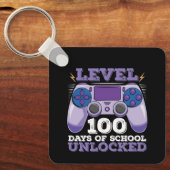 Level 100 Days of School Unlocks Gaming Schlüsselanhänger (Vorderseite)