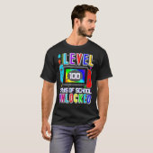 Level 100 Days of School Unlocks Happy 100t T-Shirt (Vorne ganz)