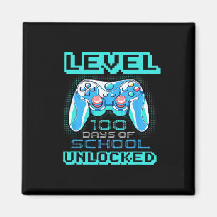 Level 100 Days of School Unlocks Jungs Mädchen Kin Magnet