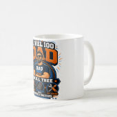 Level 100 Papa-Shirt – Papa-Modus An Skillbaum – L Kaffeetasse (VorderseiteRechts)