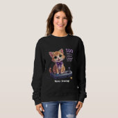 Level 100 Schultage freigeschaltet Feiern Sweatshirt (Vorne ganz)