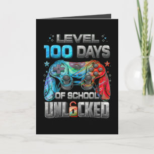 Level 100 Tage der Schule freigeschaltet Gamer Sti Karte