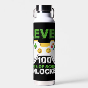 Level 100 Tage der Schule freigeschaltet Gamer Vid Trinkflasche