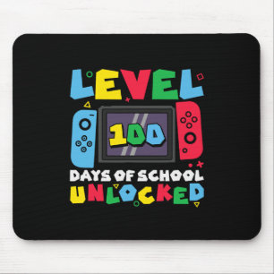 Level 100 Tage der Schule freigeschaltete Videospi Mousepad